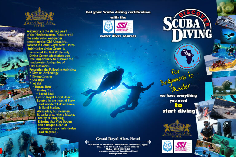 diving center flayer